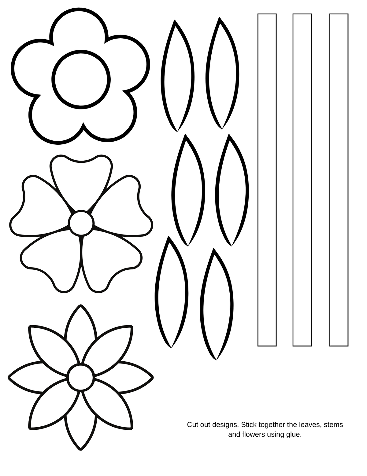 Paper Flowers Bouquet Craft
