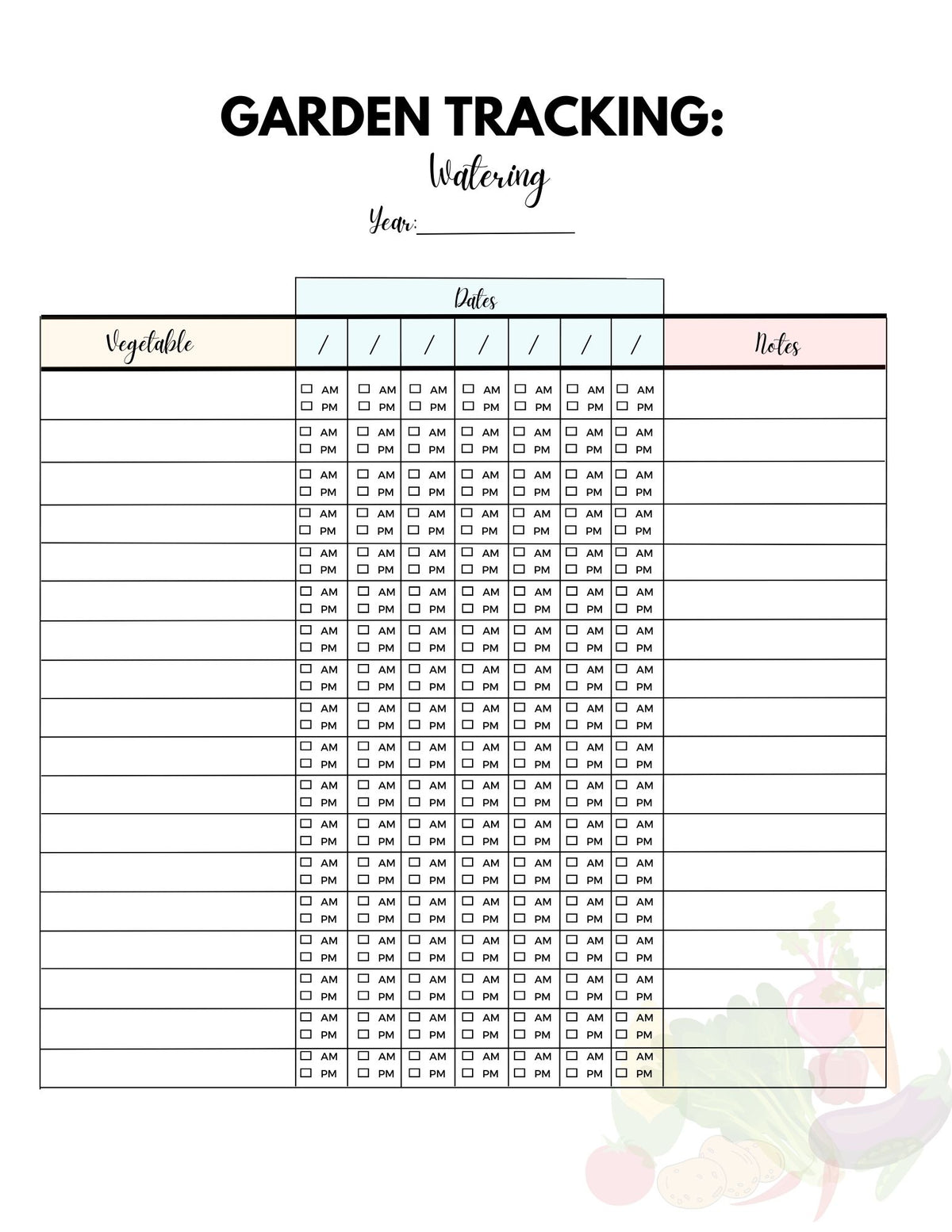 Vegetable Garden PLanner