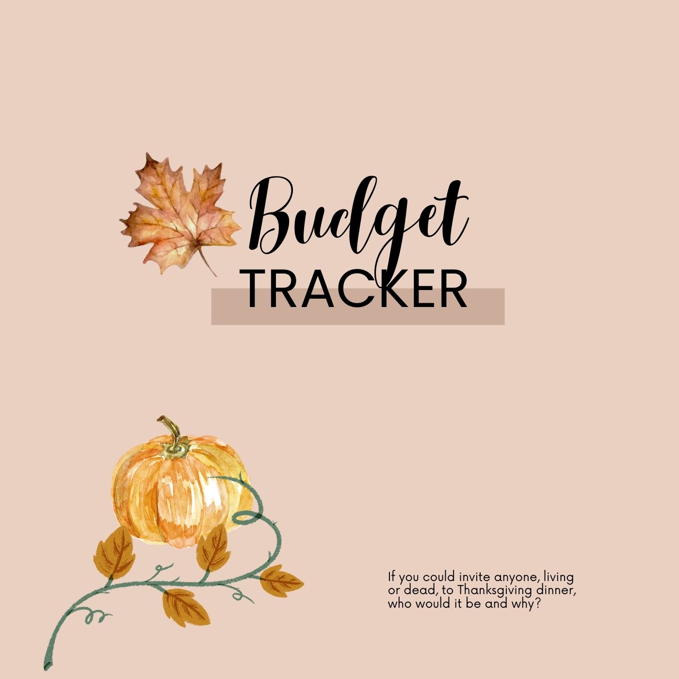 Thanksgiving Meal and Event Planner
