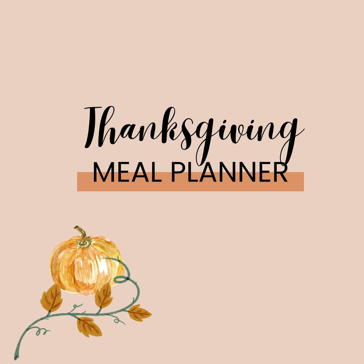 Thanksgiving Meal and Event Planner