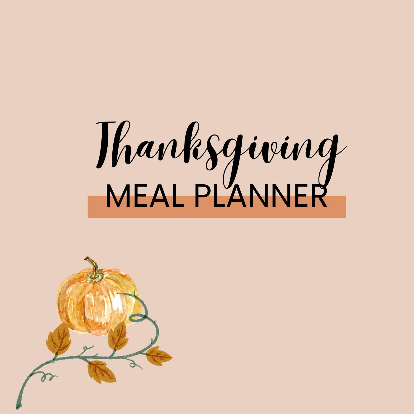 Thanksgiving Meal and Event Planner