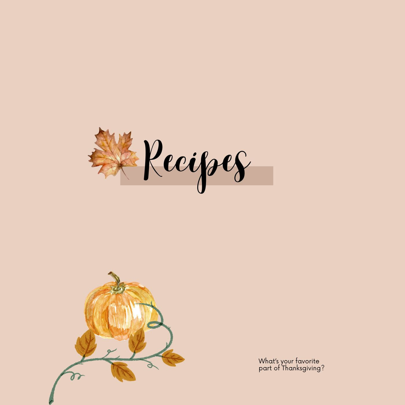 Thanksgiving Meal and Event Planner