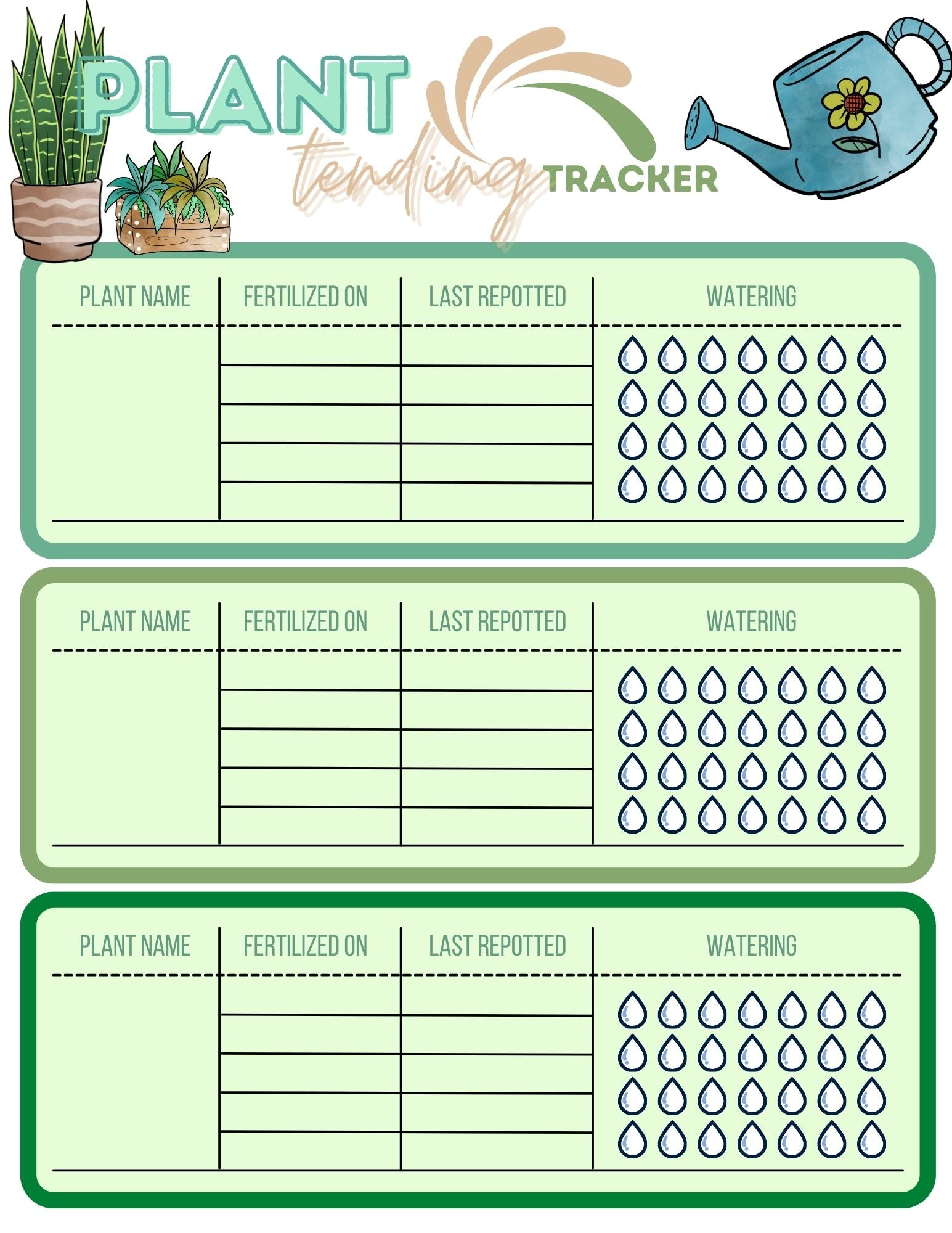 Plant Tending Tips & Tracker