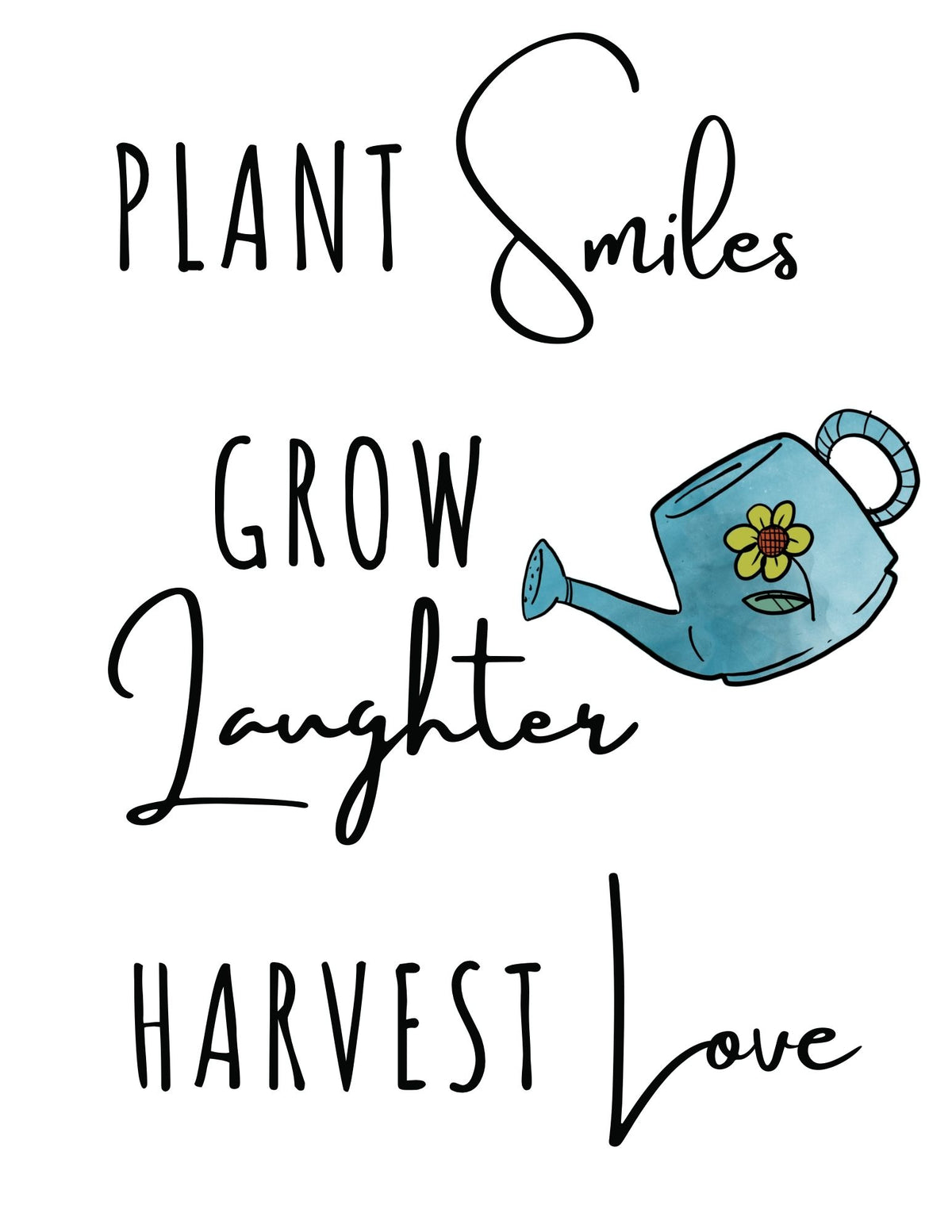 Plant Wall Art with Quotes
