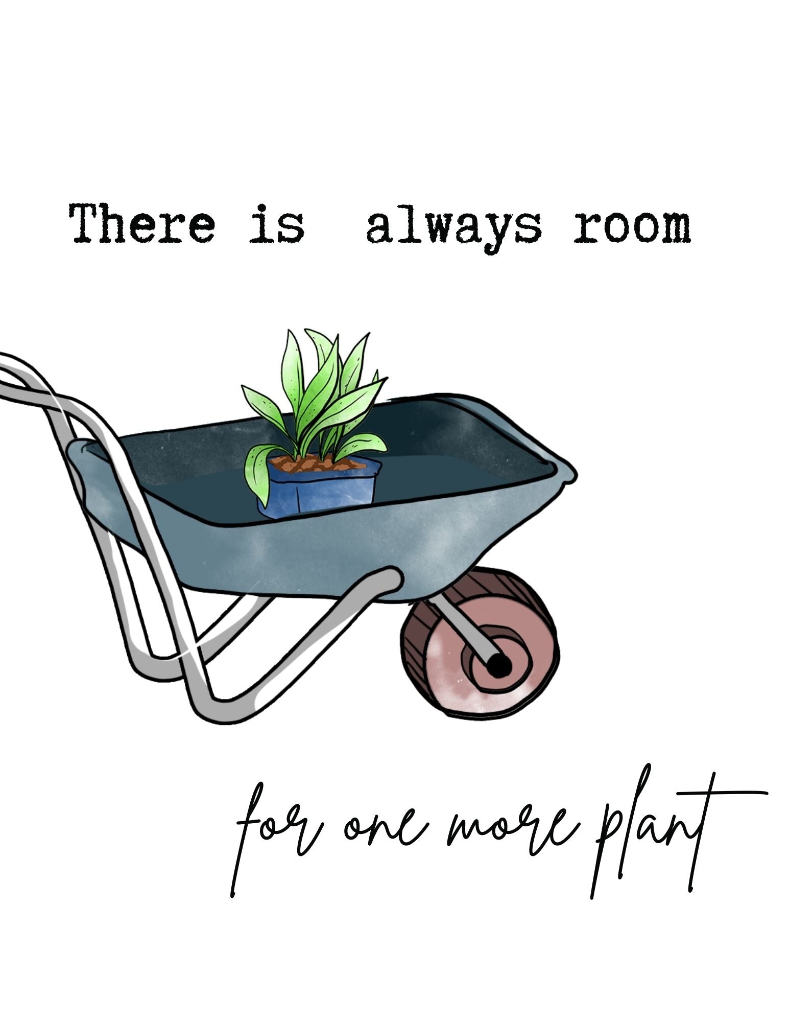 Plant Wall Art with Quotes