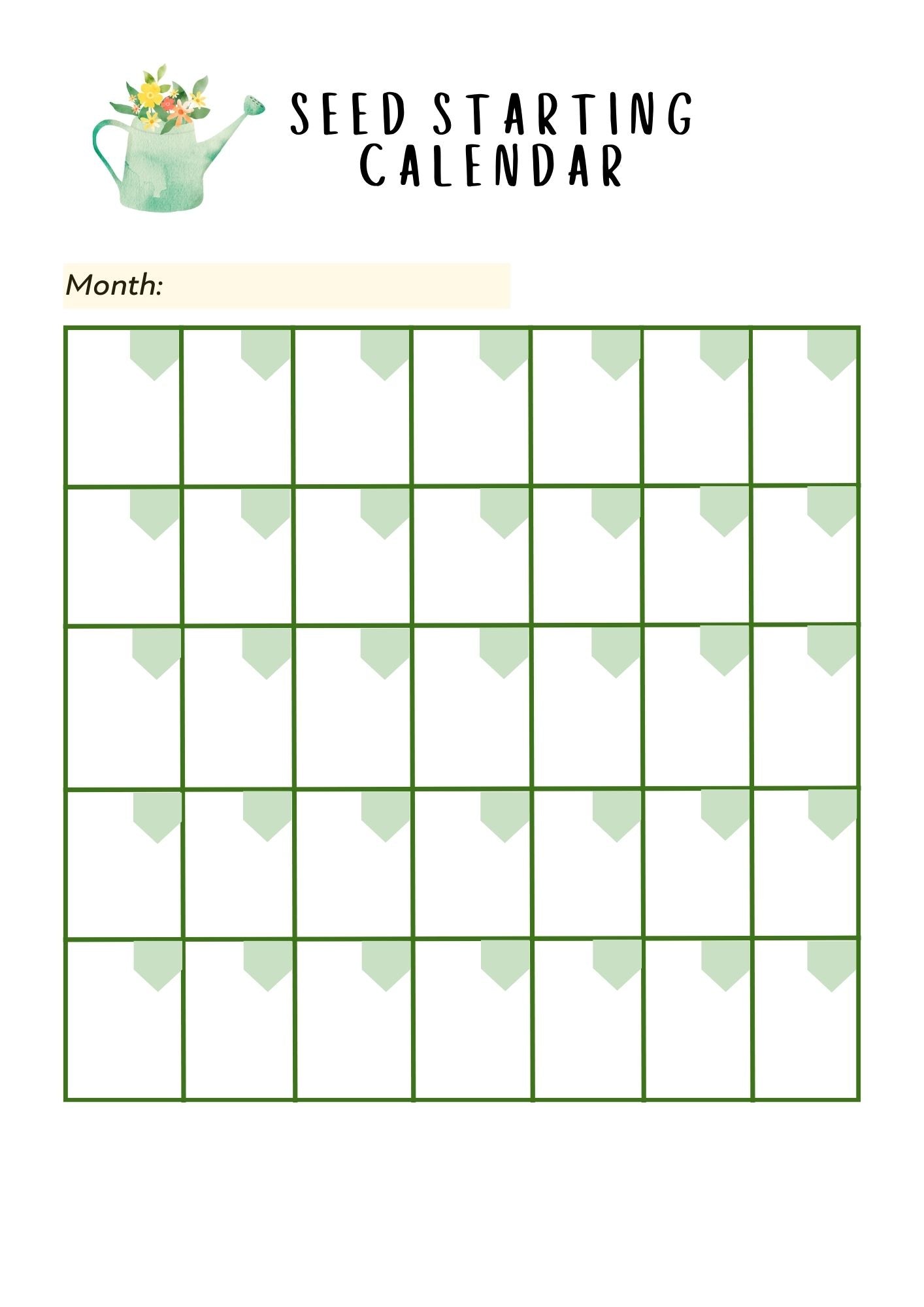Seed Starting Planner