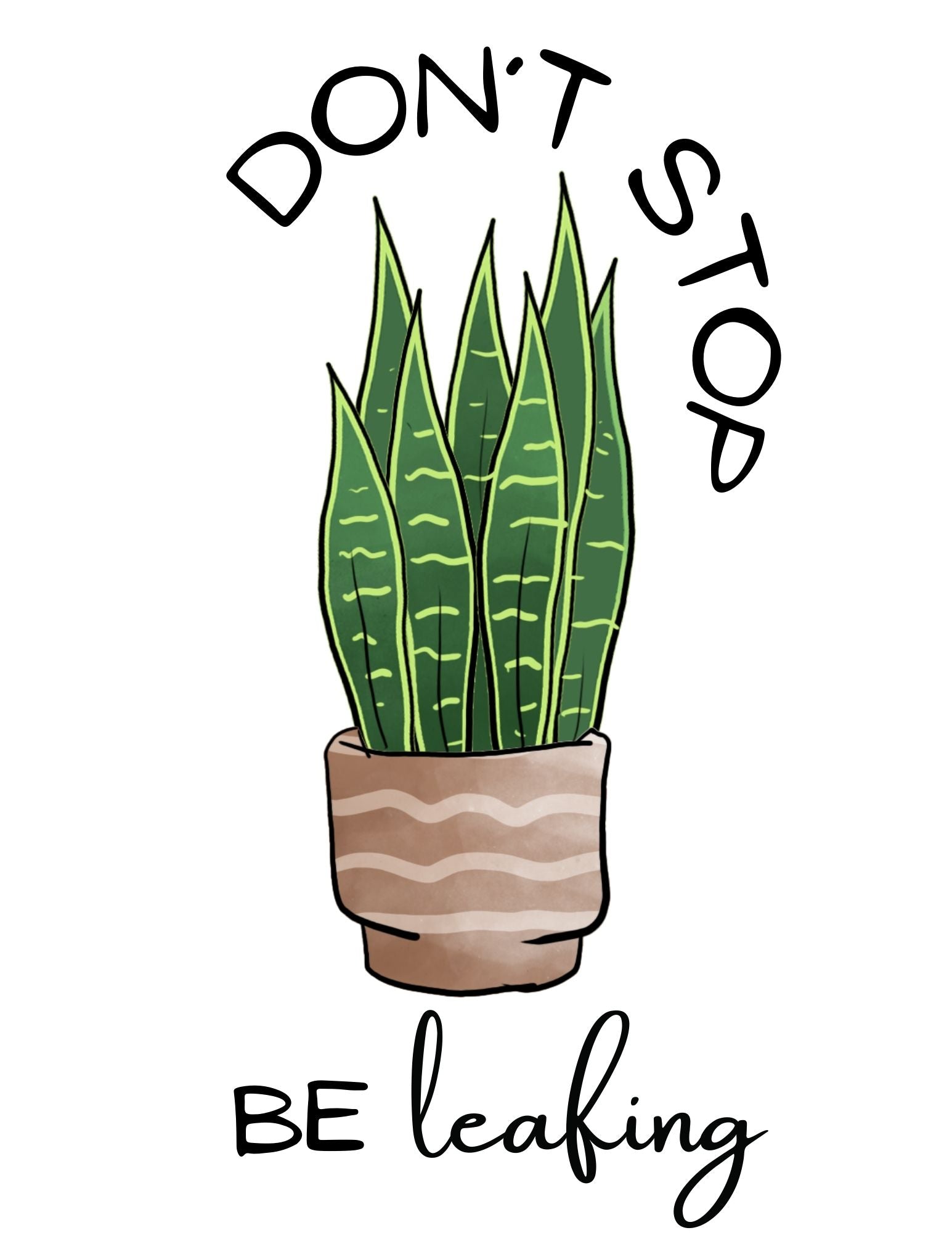 Plant Wall Art with Quotes