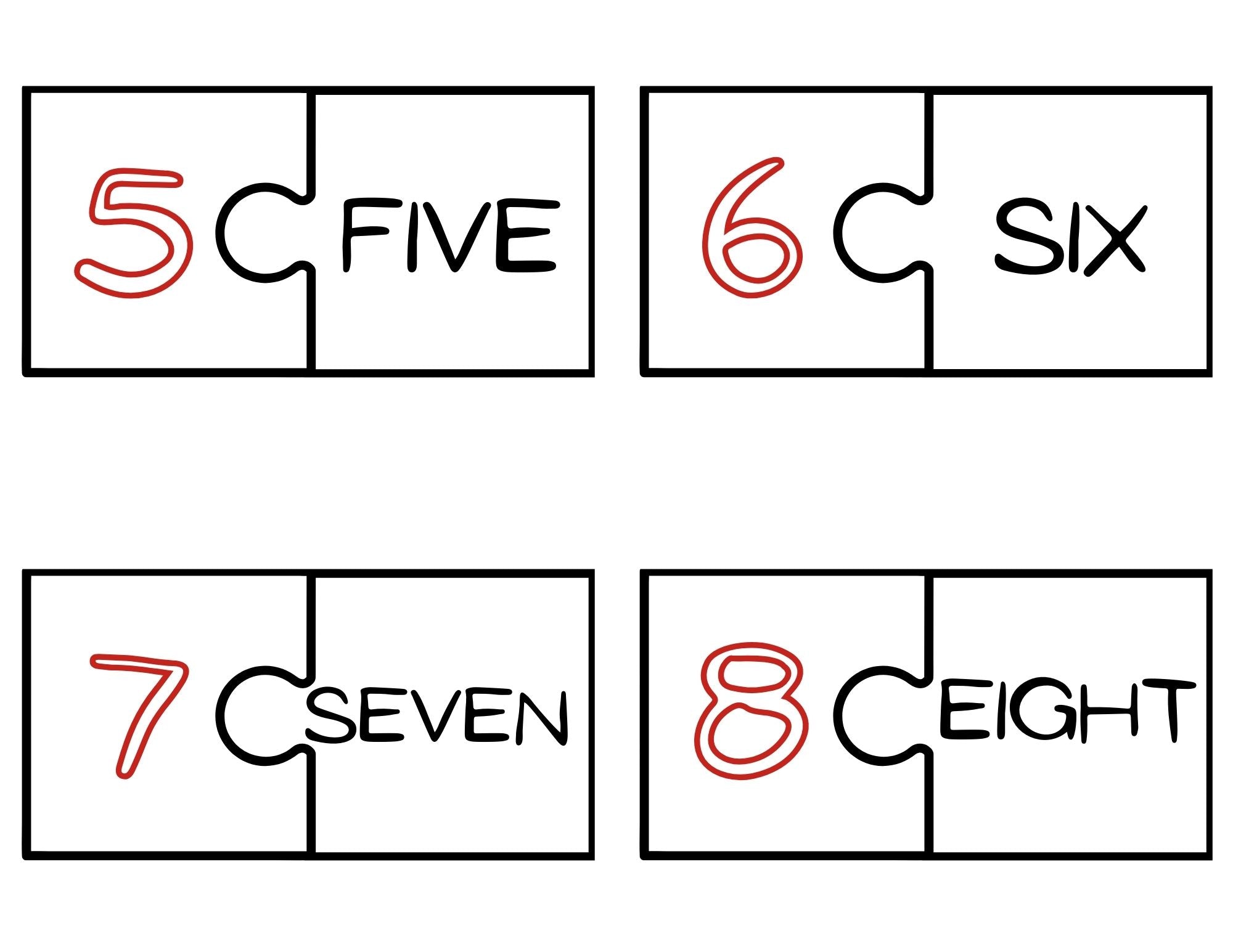 Thanksgiving Number Matching Game