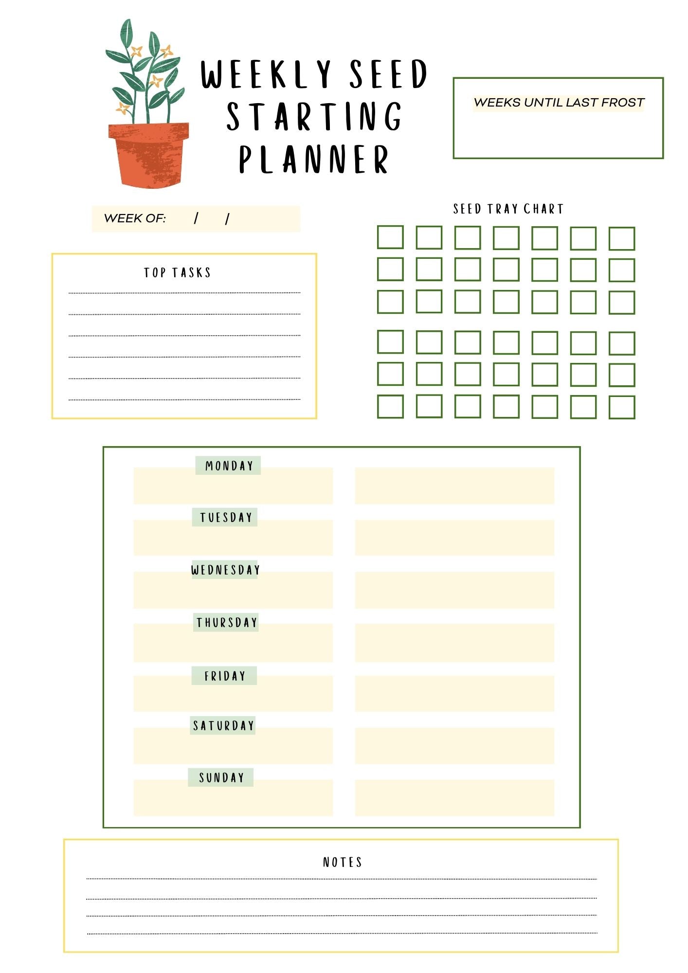 Seed Starting Planner