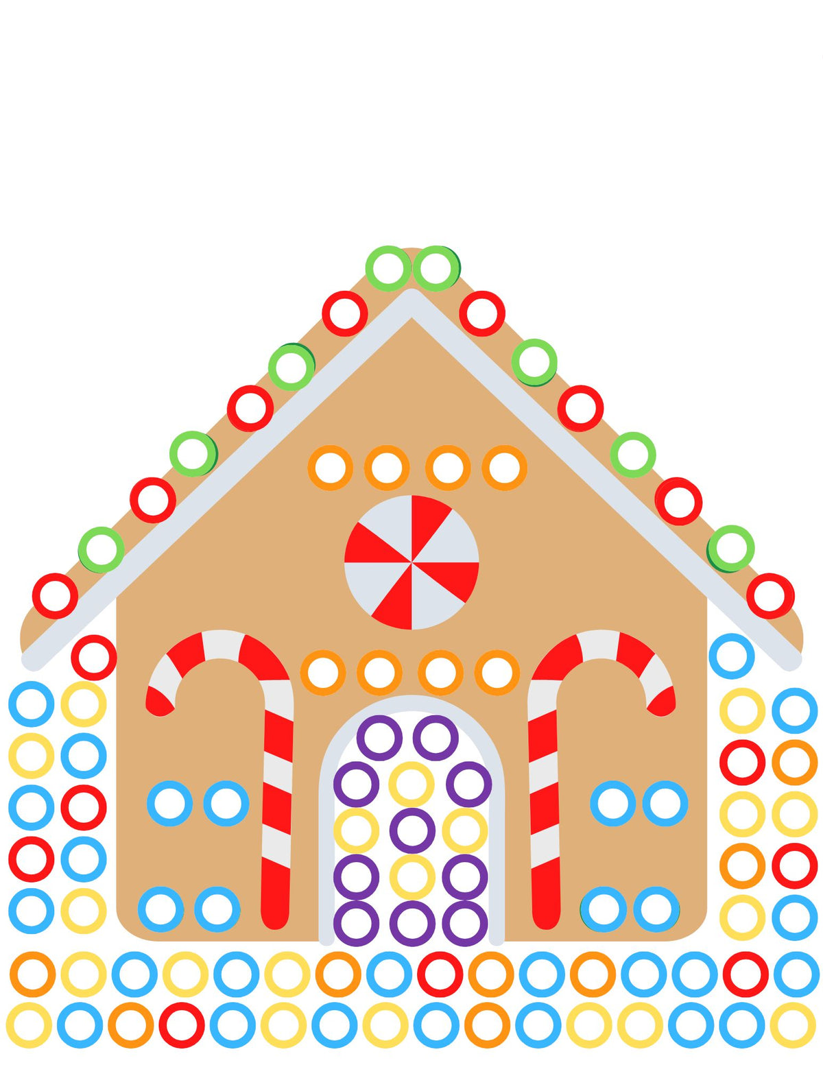 Christmas Roll and Color Dice Game Set