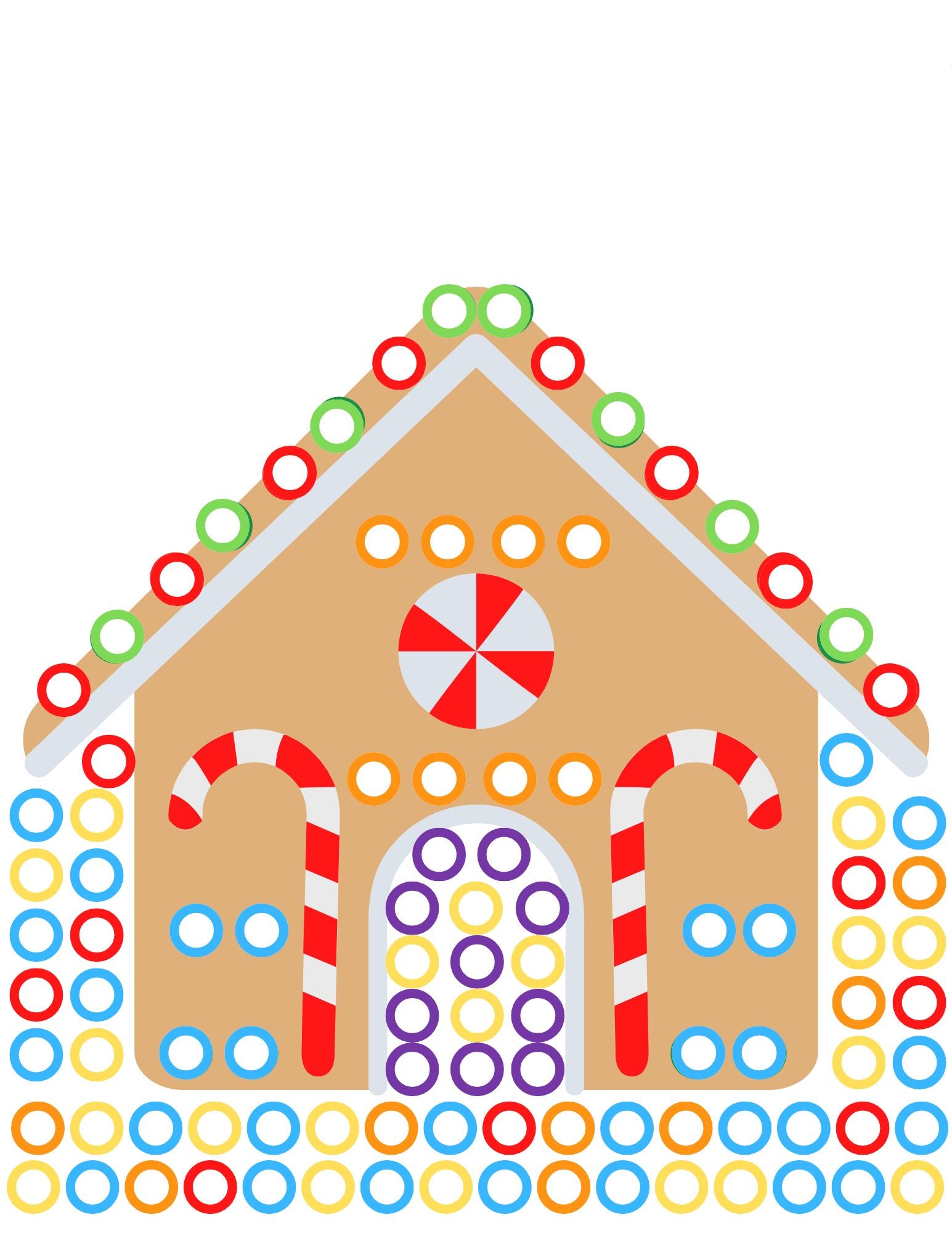 Christmas Roll and Color Dice Game Set