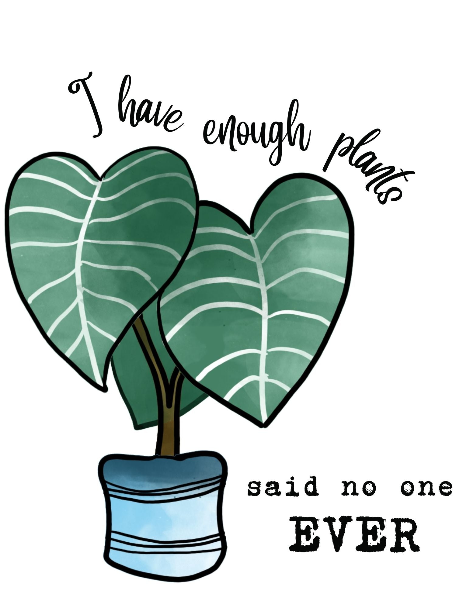 Plant Wall Art with Quotes