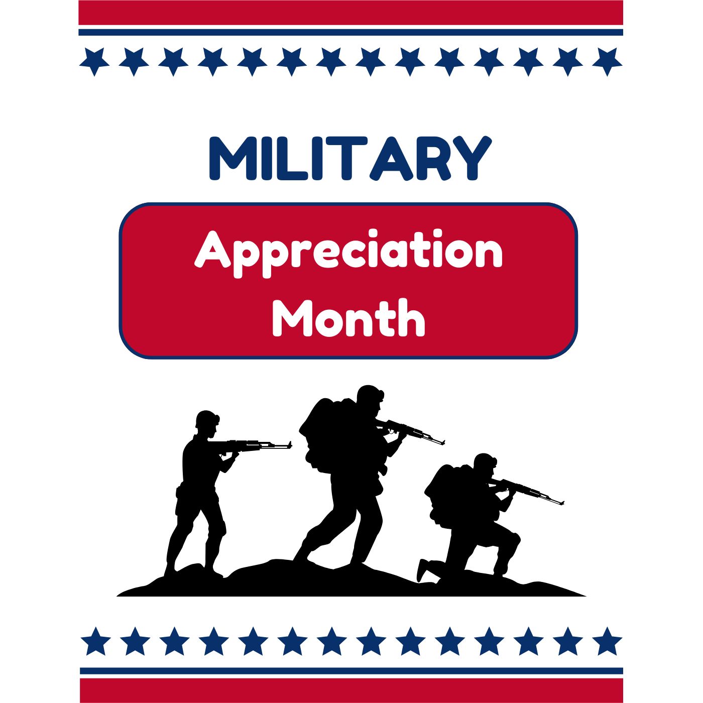 Military Appreciation Thank you Cards