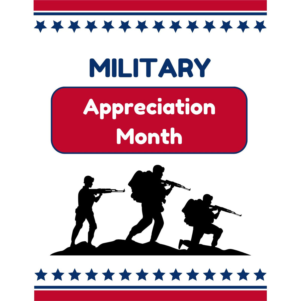 Military Appreciation Thank you Cards