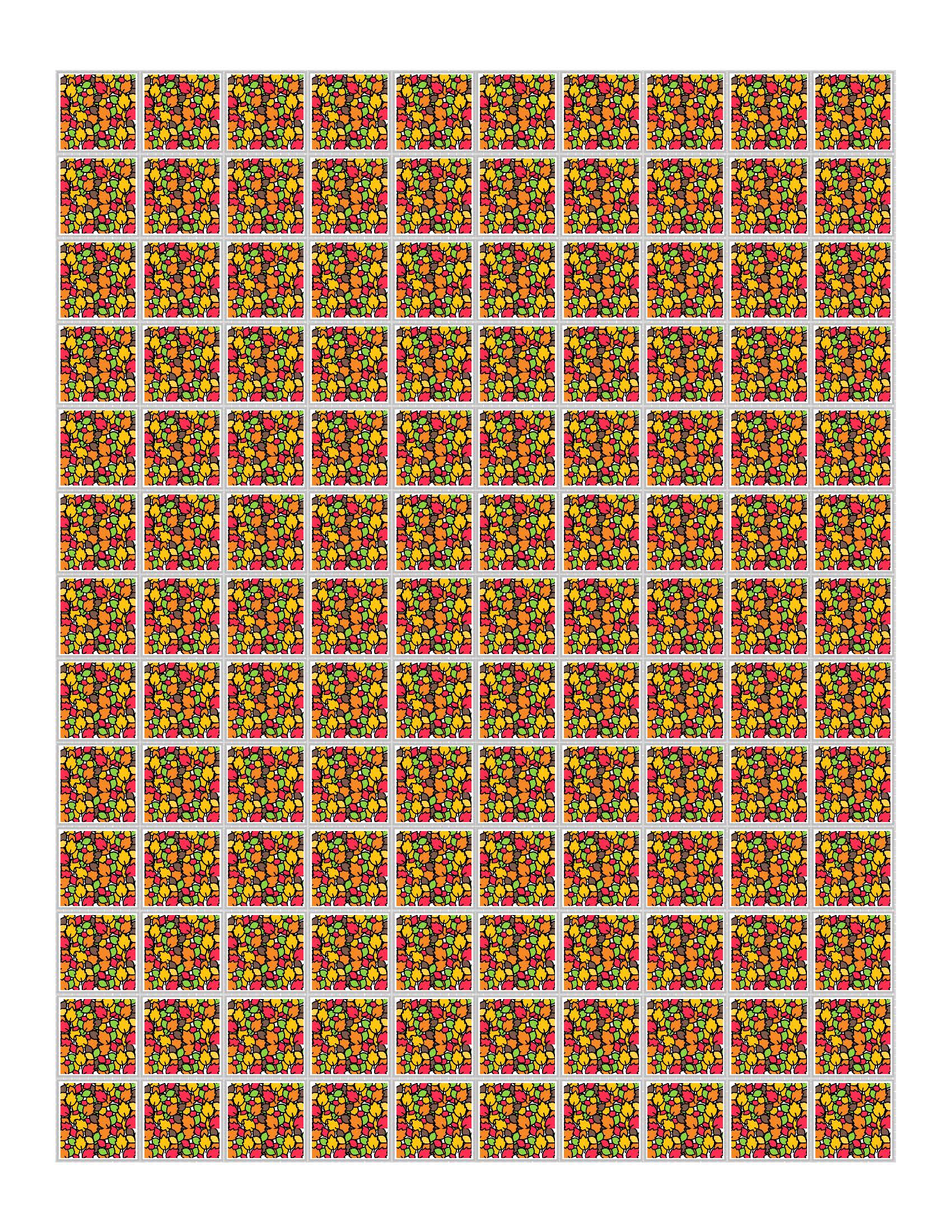 Fall Thanksgiving Bingo - 2 cards per page