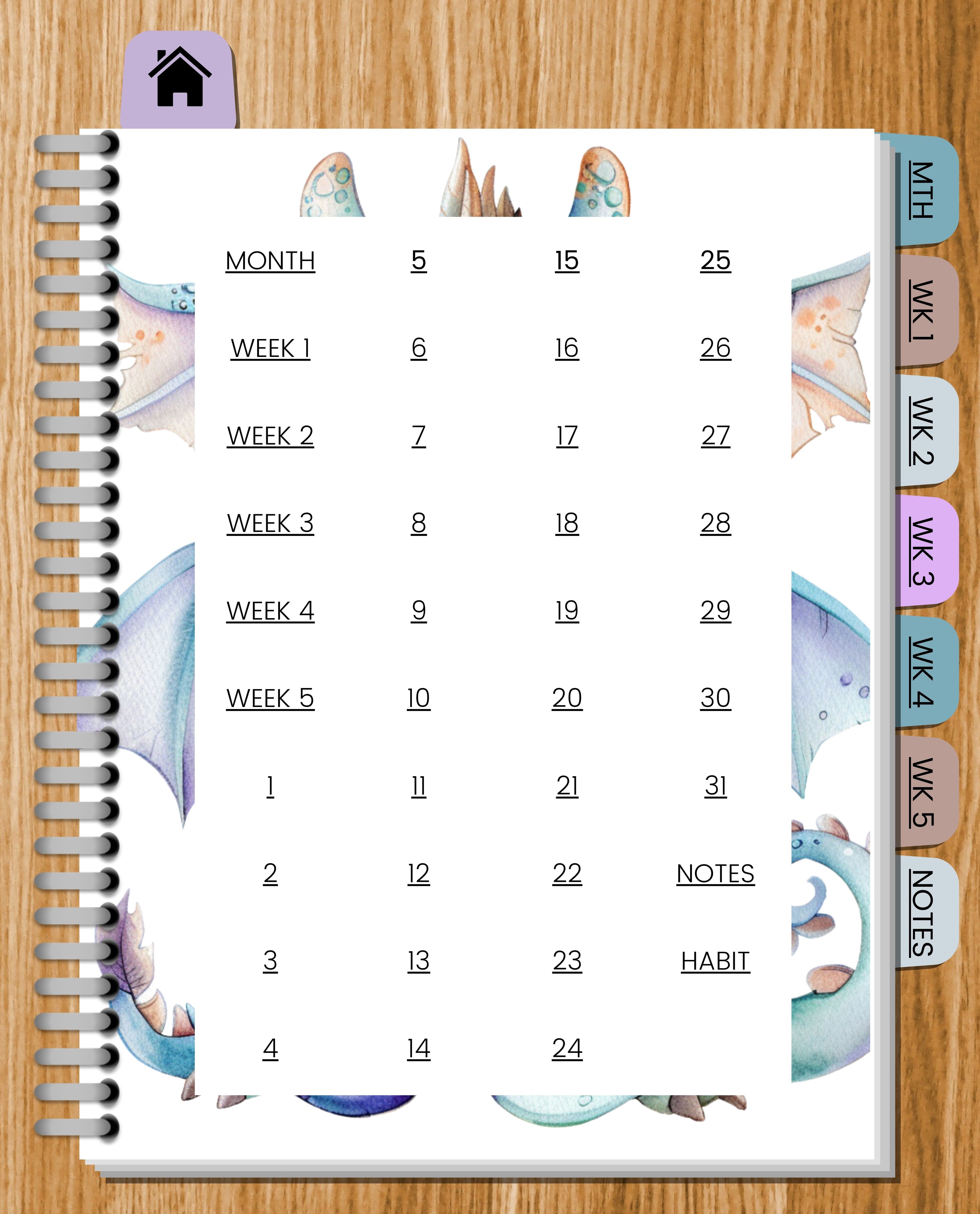 Roar-Some Dinosaur Digital Planner for Kids