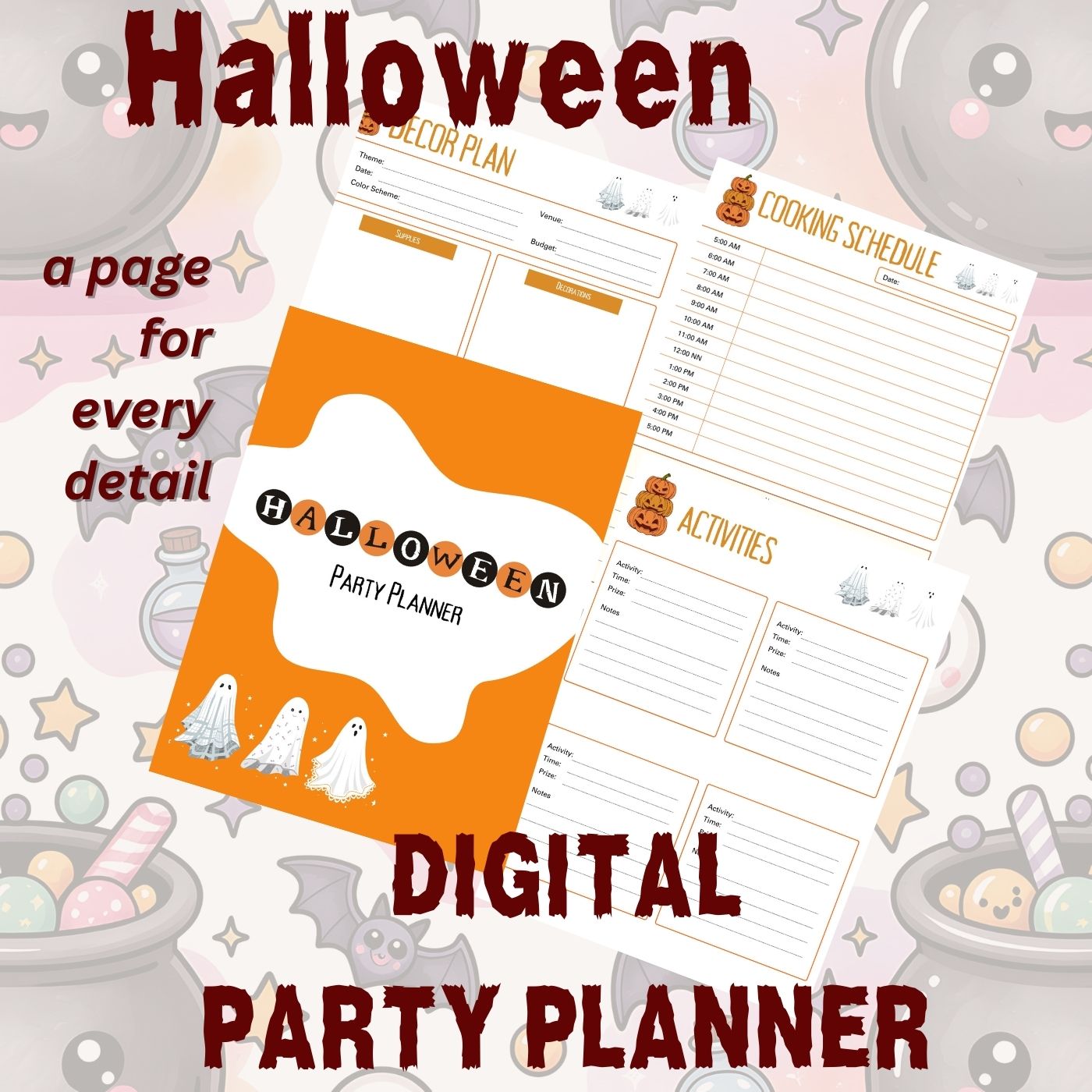 Halloween Party Planner - Digital