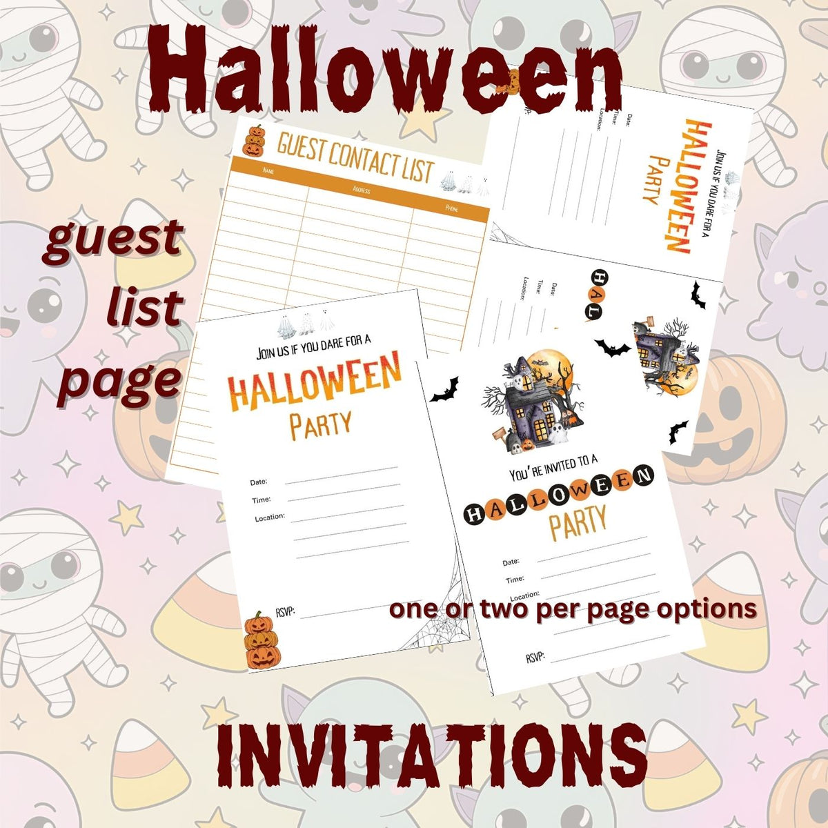 Halloween Party Kit for Grandma and the Grandkids