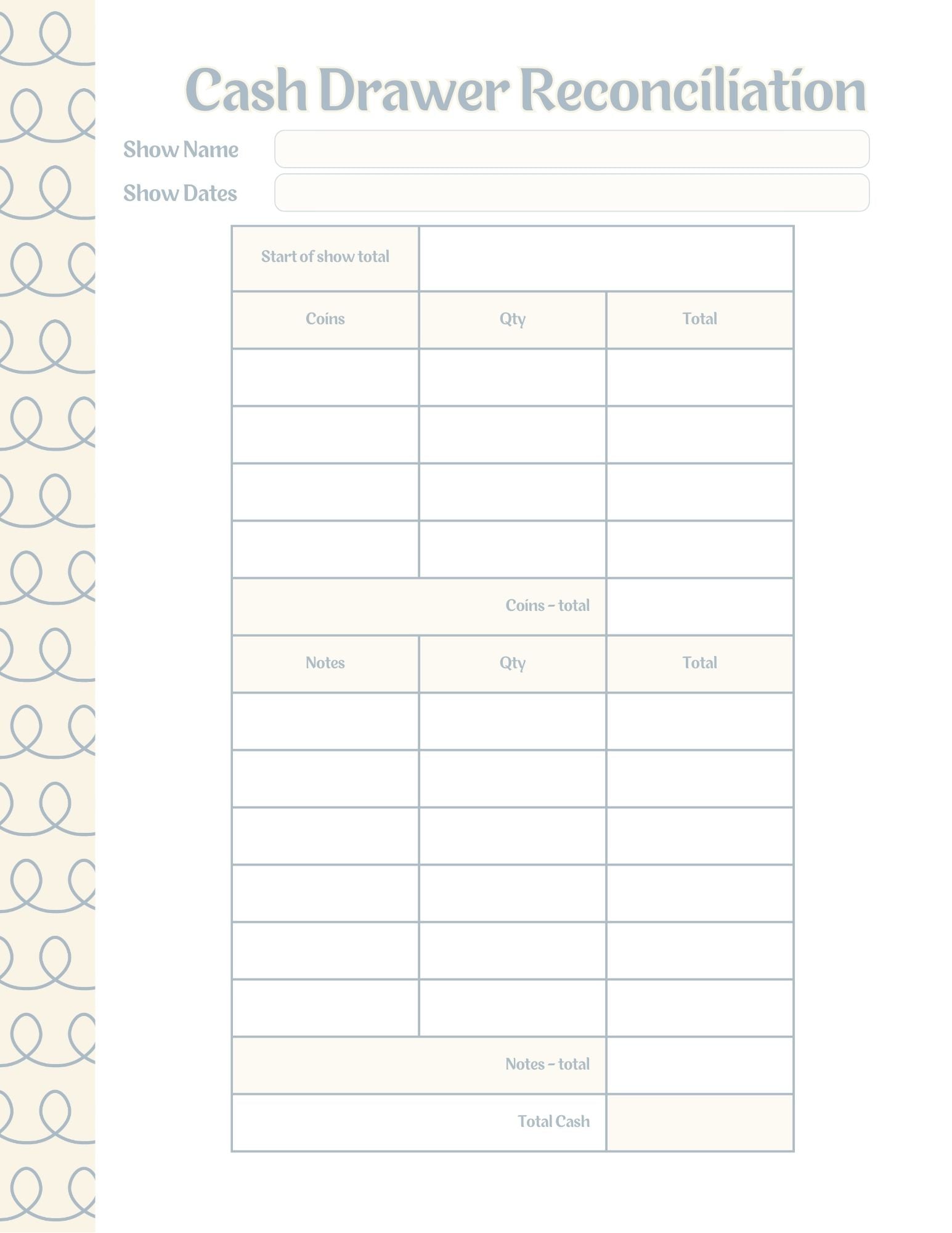 Vendor Show Planner and Tracker Binder