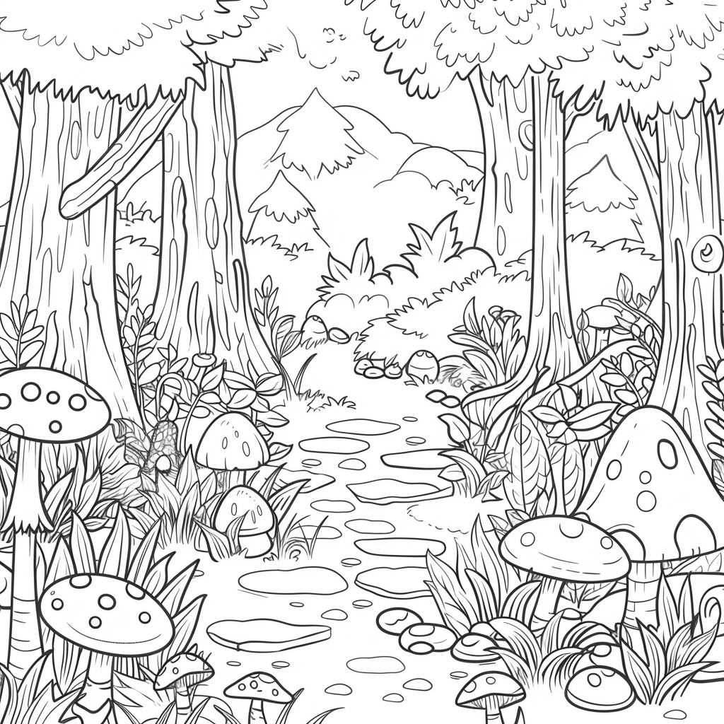 Enchanted Forest Coloring Pages