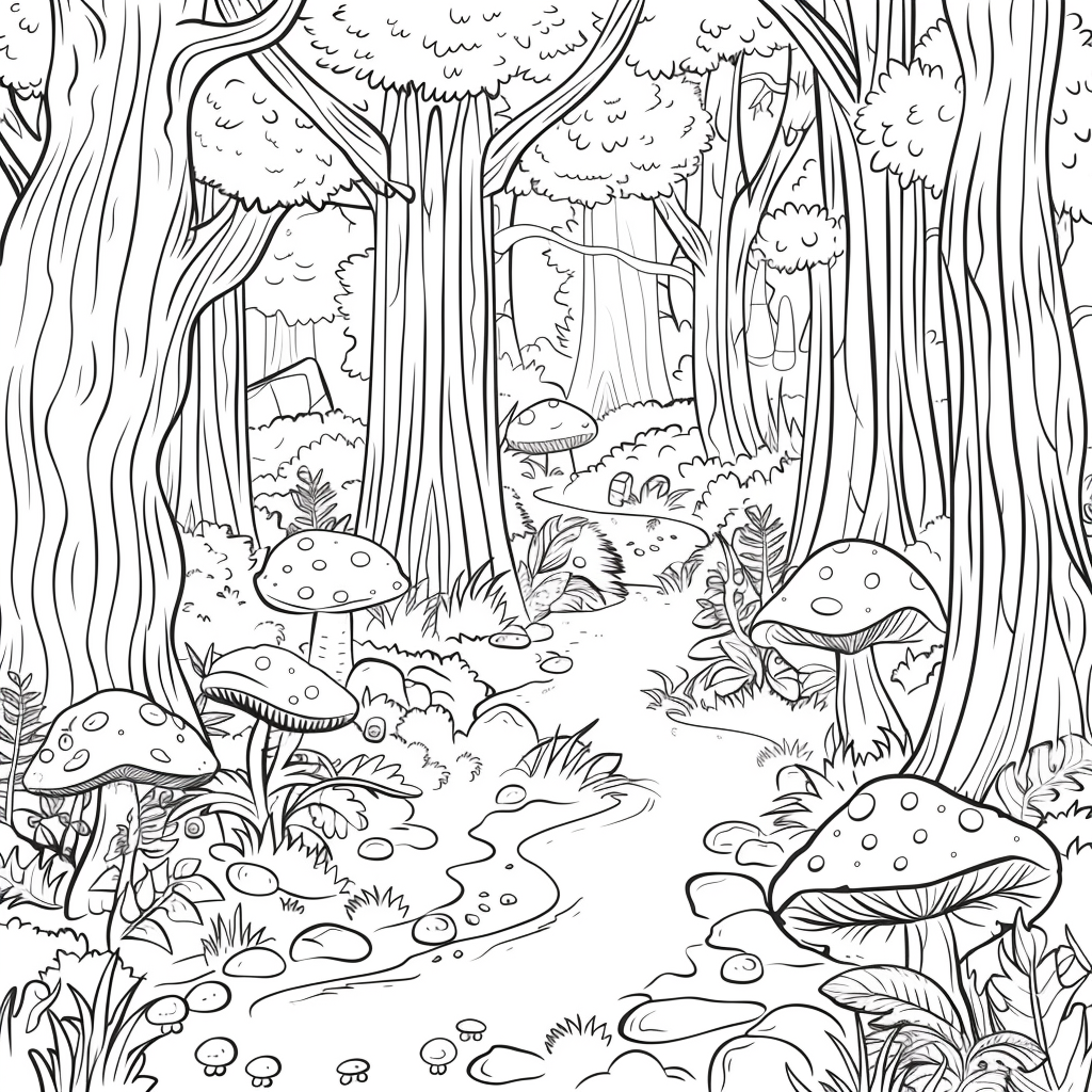 Enchanted Forest Coloring Pages