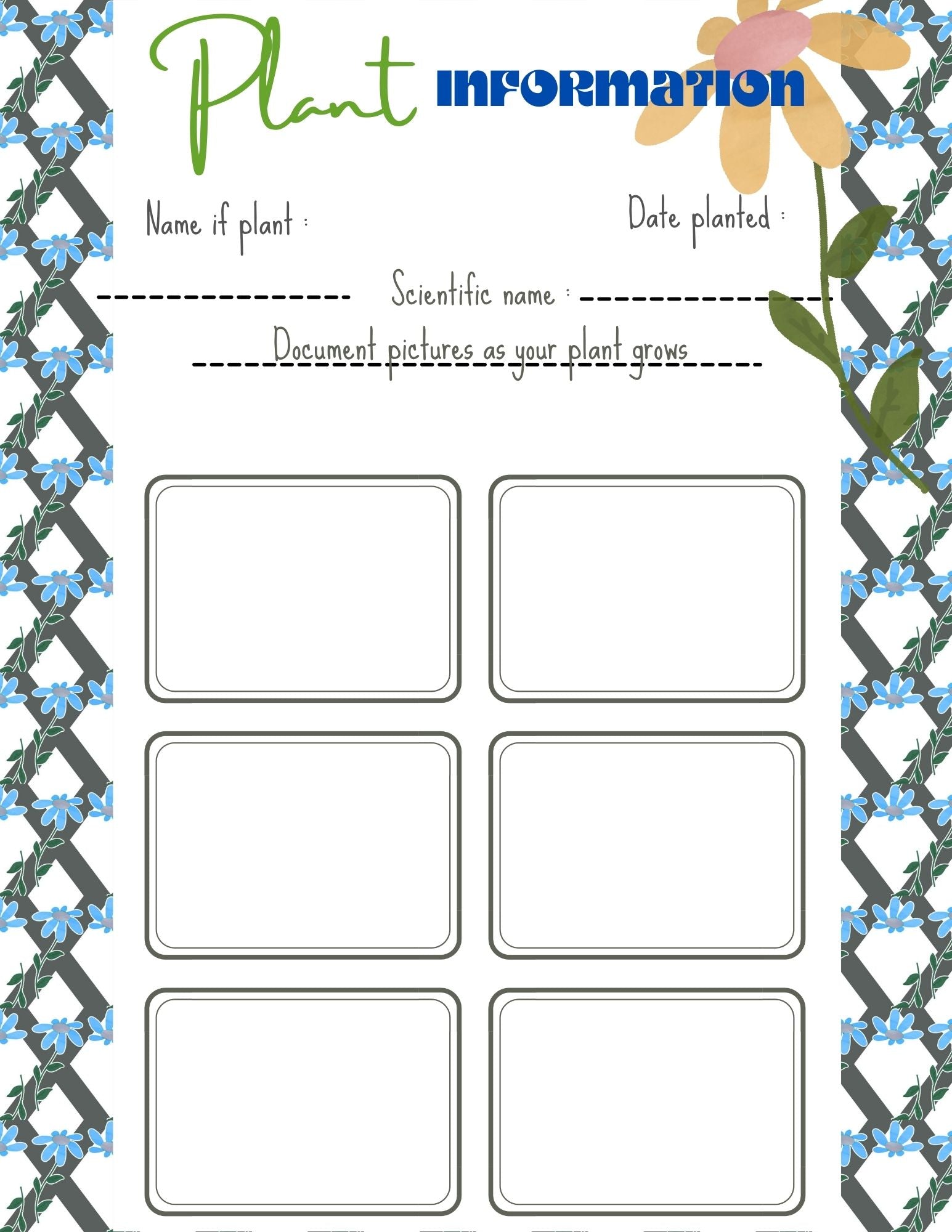 Garden Planner in Blue