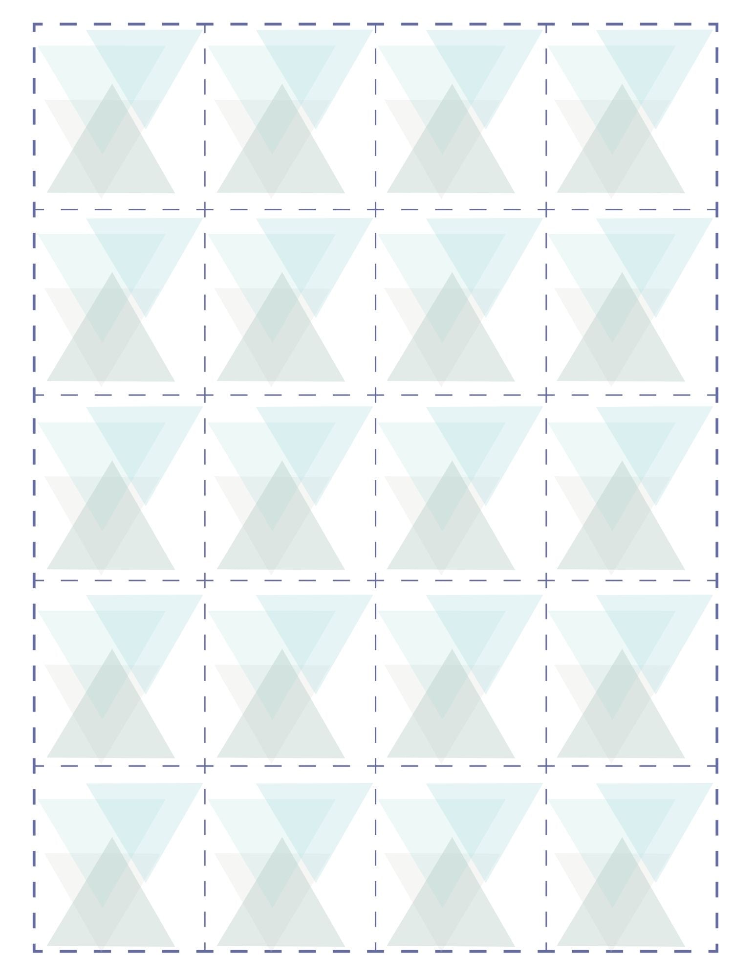 back of cards in blue