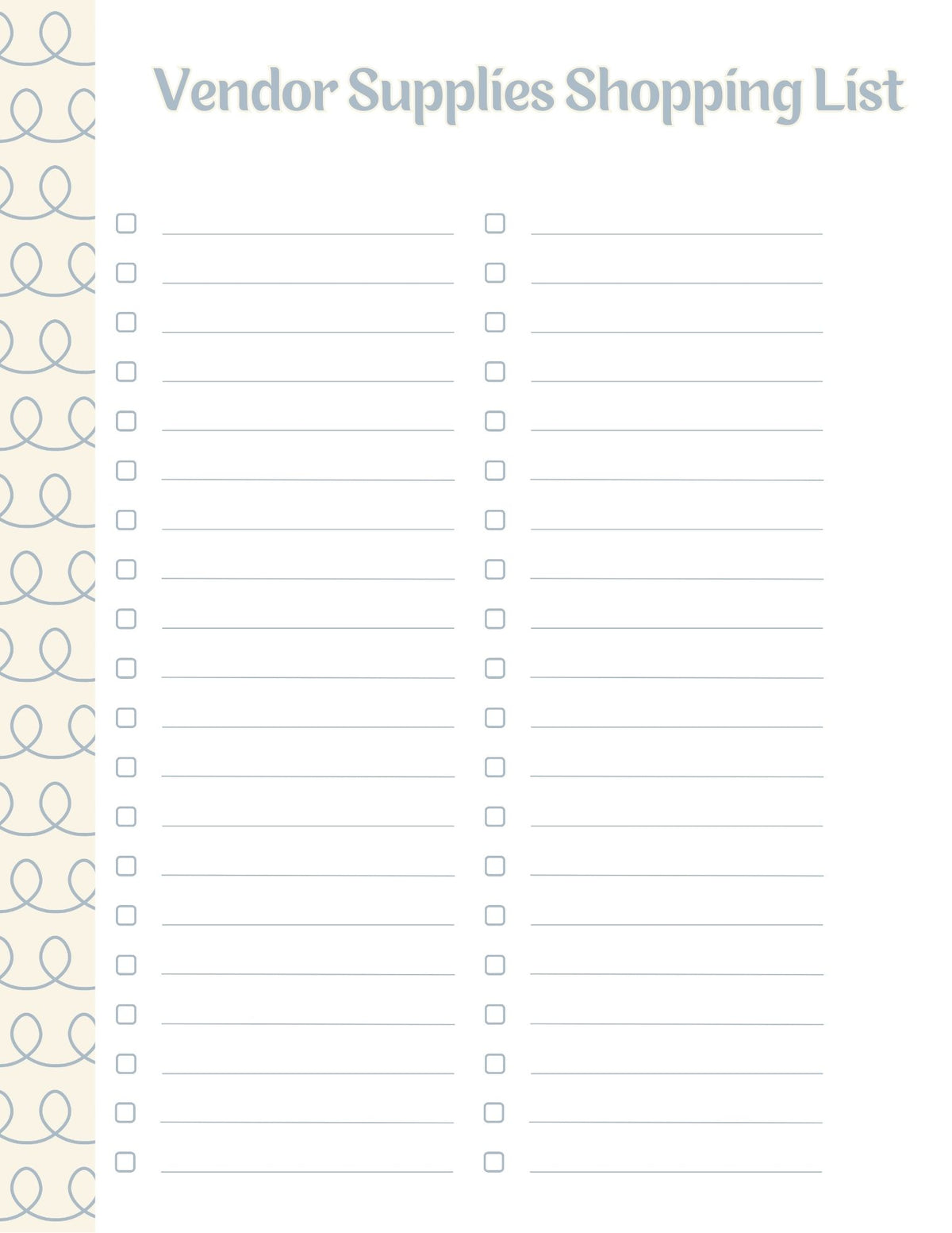 Vendor Show Planner and Tracker Binder