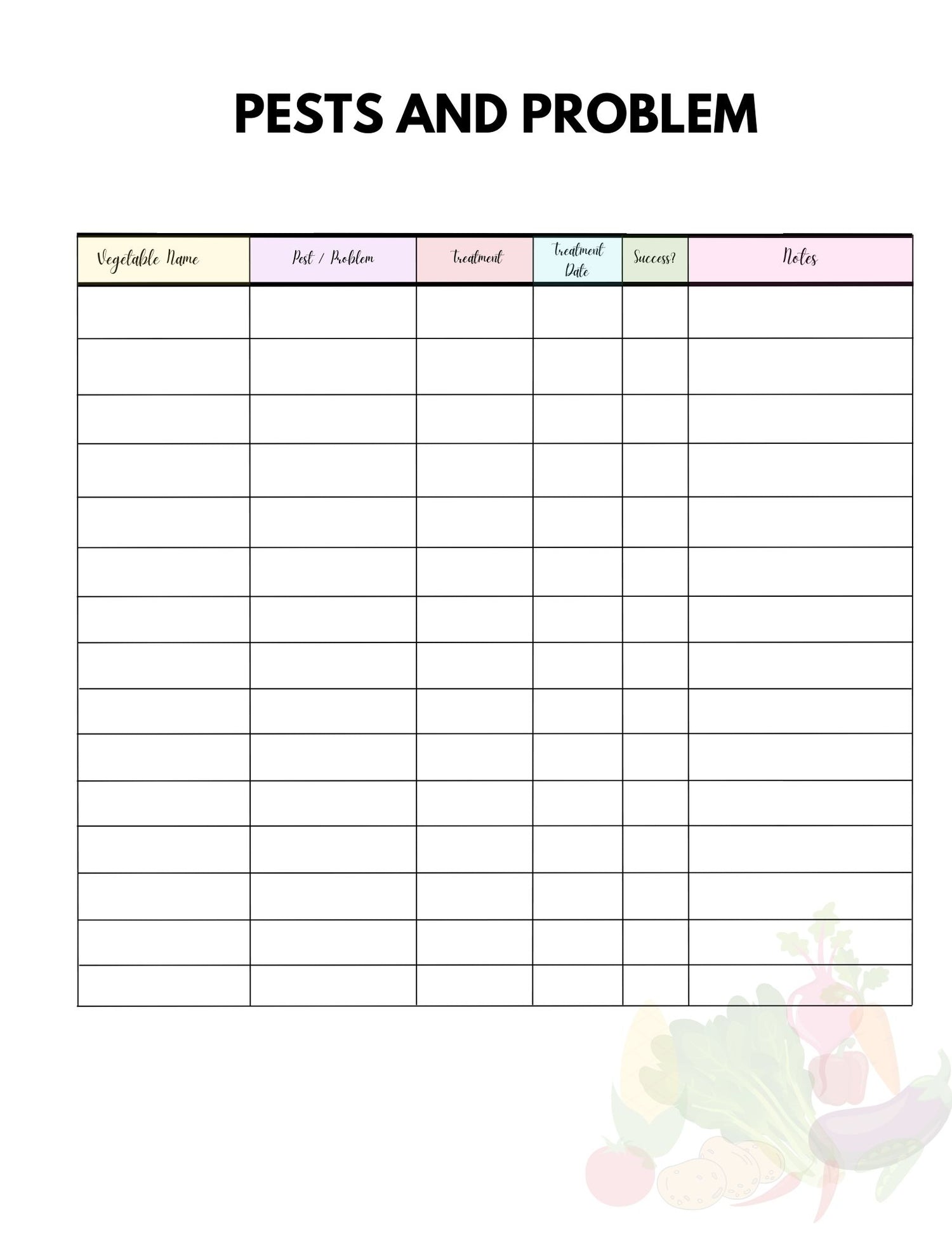 Vegetable Garden PLanner