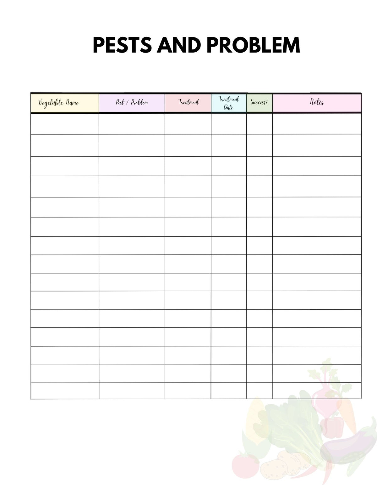 Vegetable Garden PLanner