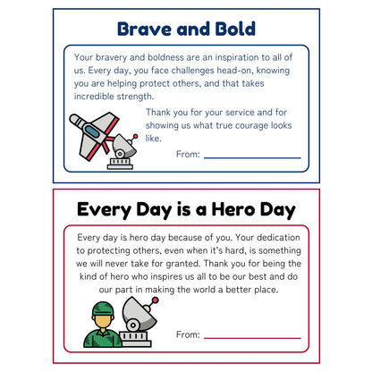 Military Appreciation Thank you Cards