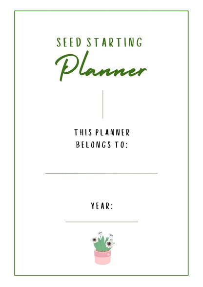 Seed Starting Planner