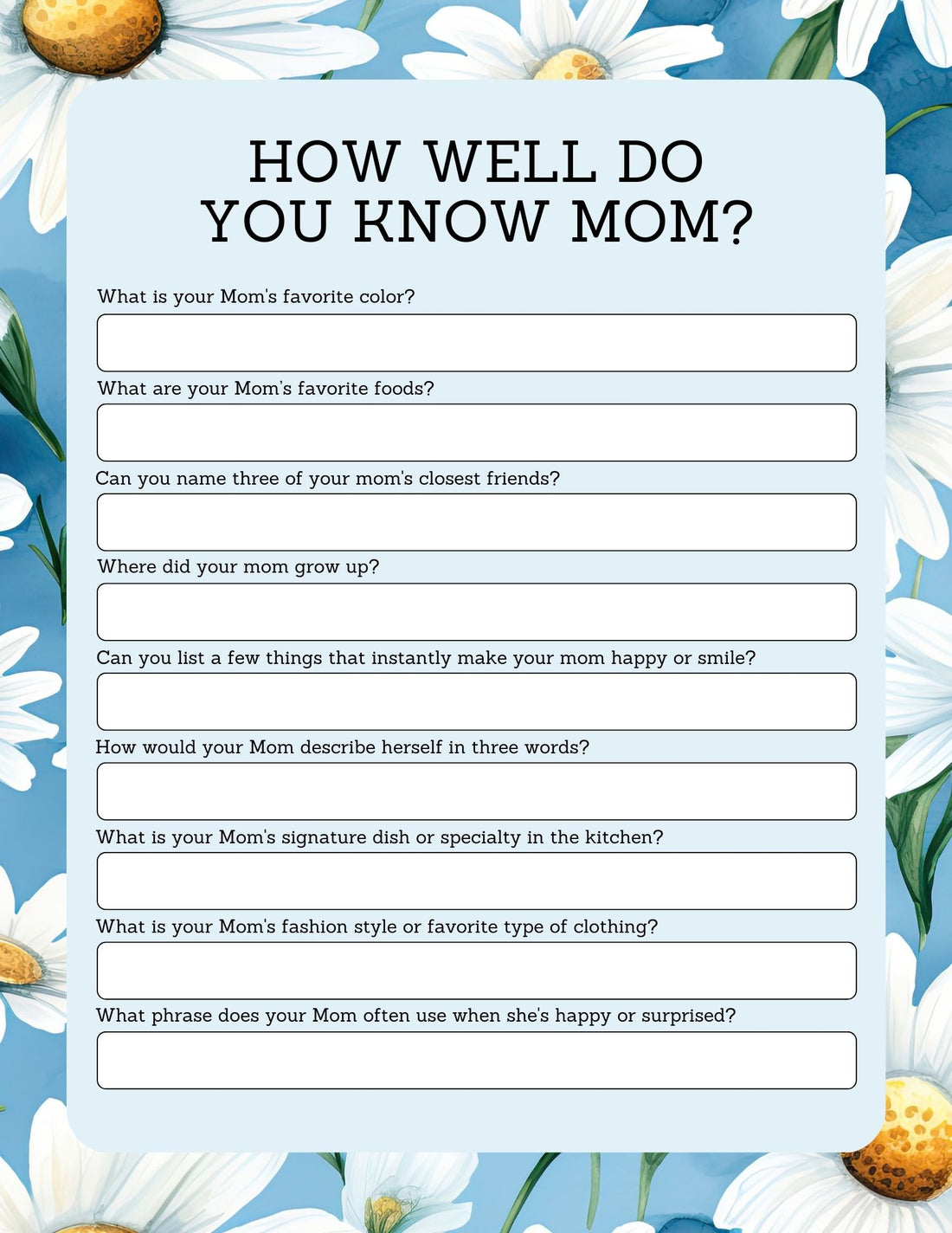 questions for mom page 2