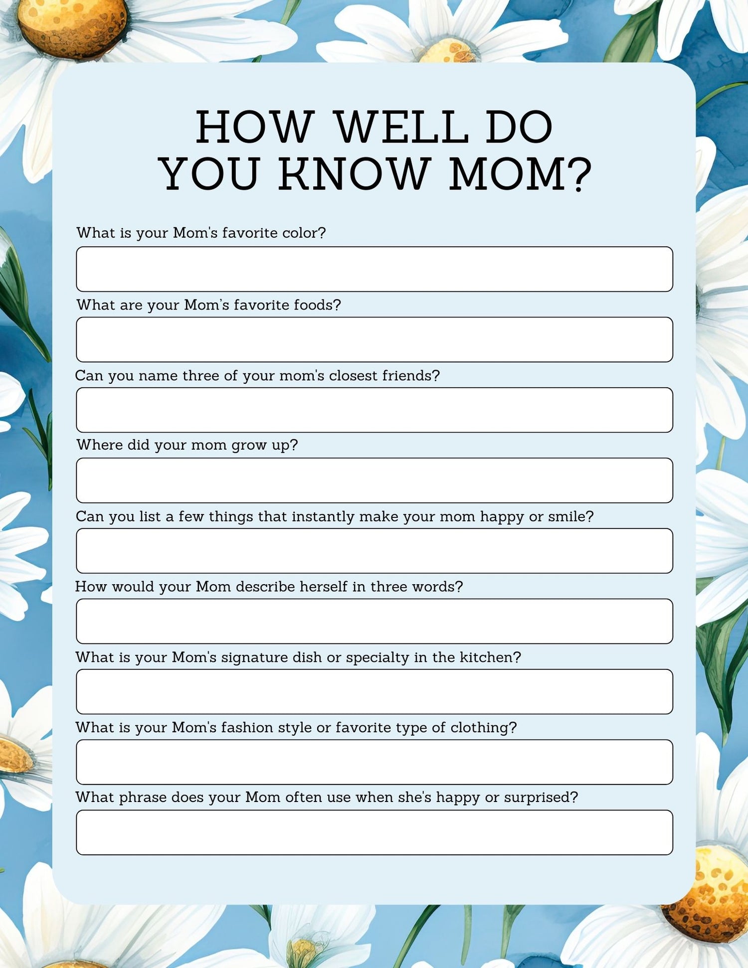 questions for mom page 2