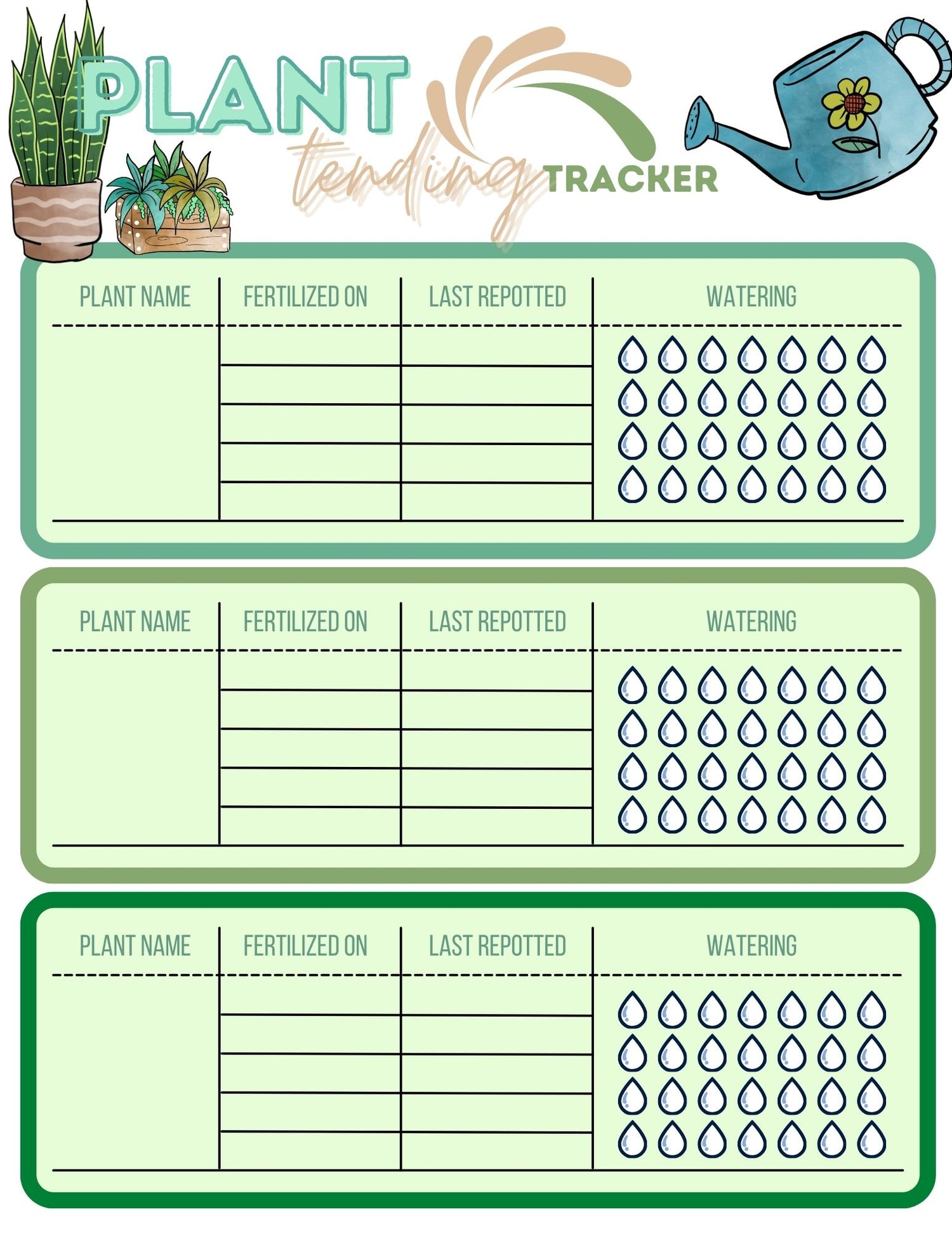 Plant Tending Tips &amp; Tracker