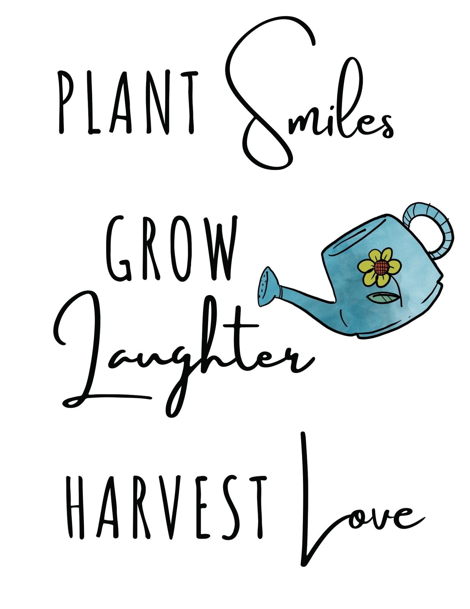 Plant Wall Art with Quotes