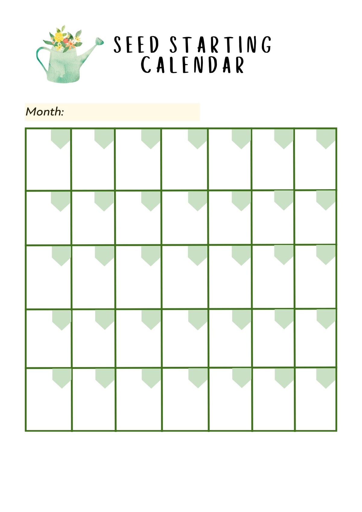 Seed Starting Planner
