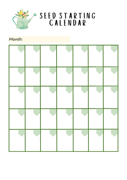 Seed Starting Planner