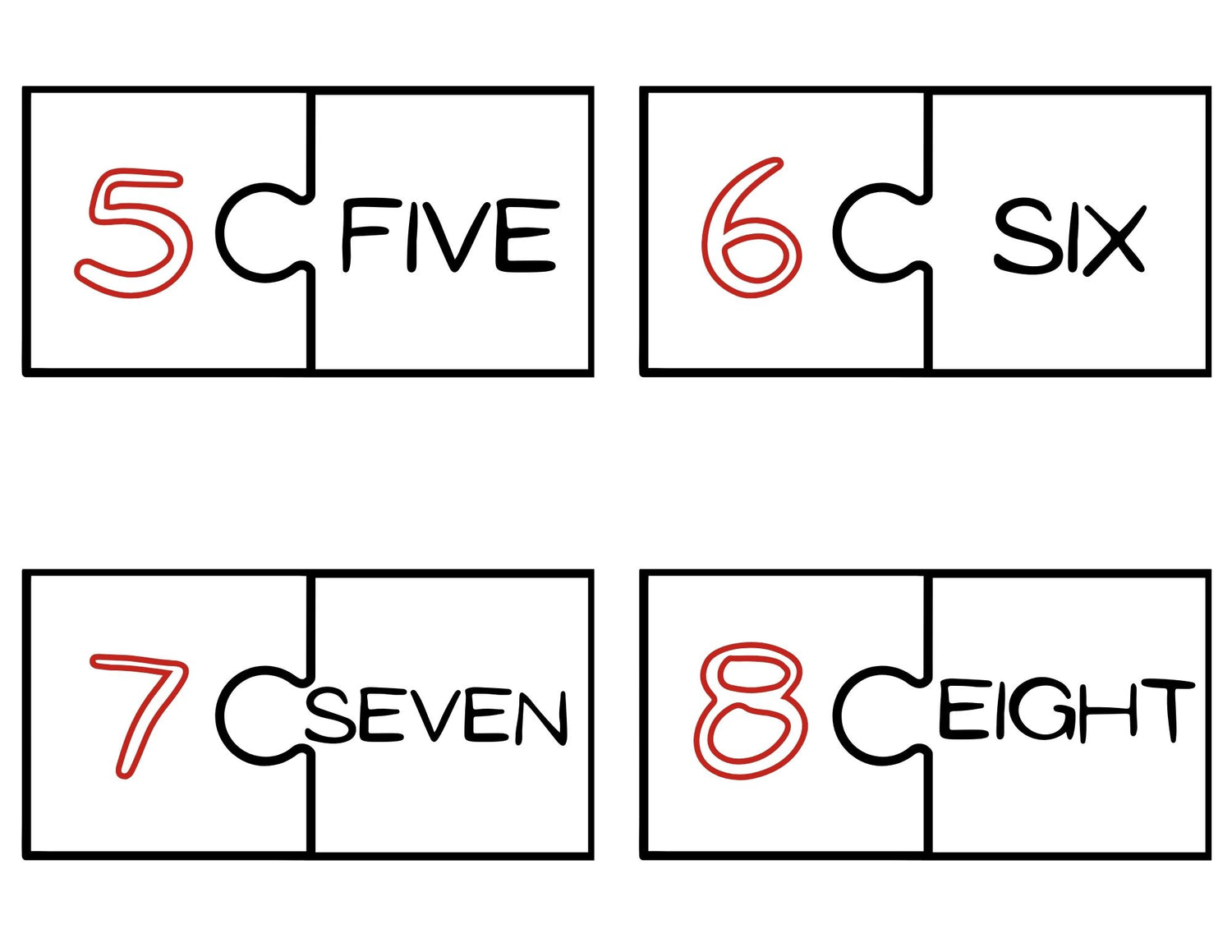 Thanksgiving Number Matching Game