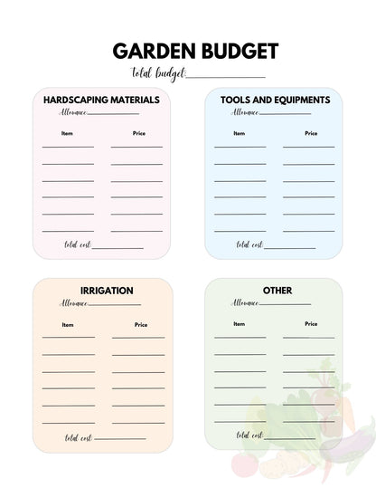 Vegetable Garden PLanner