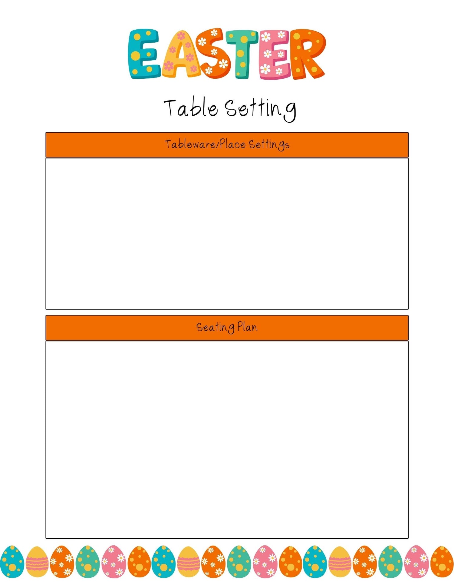 Easter Planner
