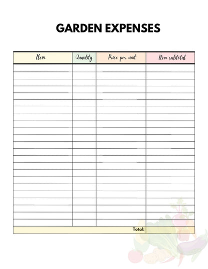 Vegetable Garden PLanner