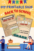 sample of two version of back to school sign