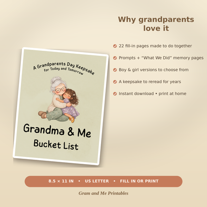 Grandma &amp; Me Bucket List