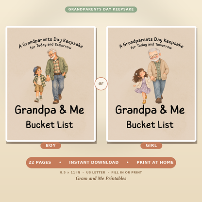 Grandpa &amp; Me Bucket List