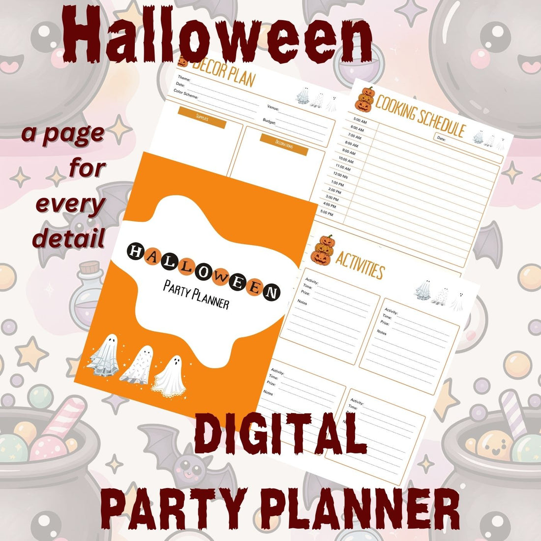 Halloween Party Planner - Digital