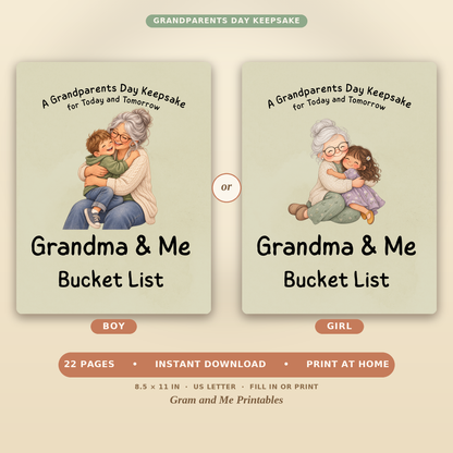 Grandma &amp; Me Bucket List