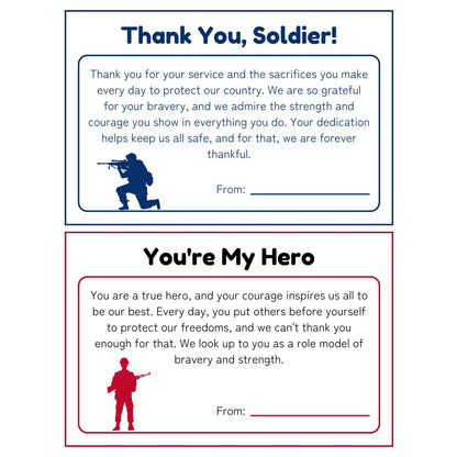 Military Appreciation Thank you Cards