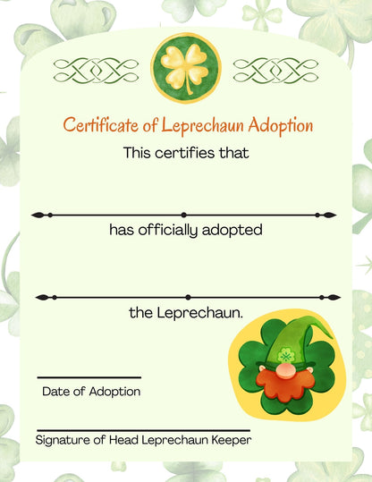 Adopt a Leprechaun Kit