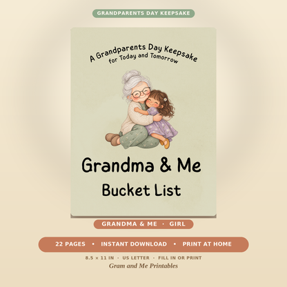 Grandma &amp; Me Bucket List